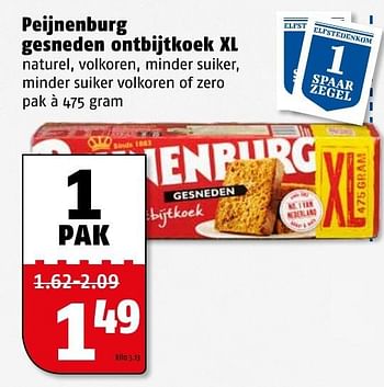Aanbiedingen Peijnenburg gesneden ontbijtkoek xl - Peijnenburg - Geldig van 16/01/2017 tot 22/01/2017 bij Poiesz