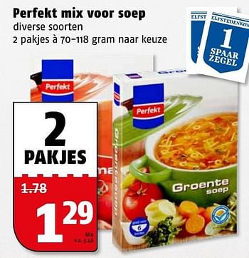 Aanbiedingen Perfekt mix voor soep - Perfekt - Geldig van 16/01/2017 tot 22/01/2017 bij Poiesz