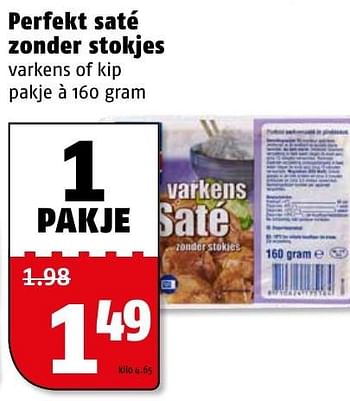 Aanbiedingen Perfekt saté zonder stokjes - Perfekt - Geldig van 16/01/2017 tot 22/01/2017 bij Poiesz