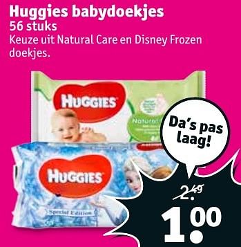 Aanbiedingen Huggies babydoekjes - Huggies - Geldig van 17/01/2017 tot 22/01/2017 bij Kruidvat