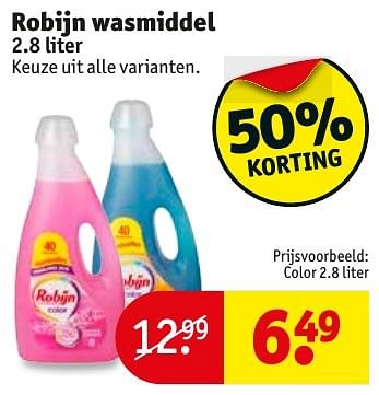Aanbiedingen Robijn wasmiddel color - Robijn - Geldig van 17/01/2017 tot 22/01/2017 bij Kruidvat