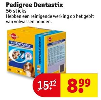 Aanbiedingen Pedigree dentastix - Pedigree - Geldig van 17/01/2017 tot 22/01/2017 bij Kruidvat