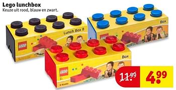 Aanbiedingen Lego lunchbox - Lego - Geldig van 17/01/2017 tot 22/01/2017 bij Kruidvat