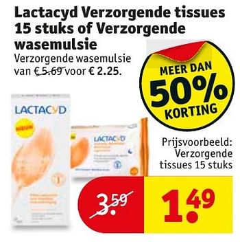 Aanbiedingen Verzorgende tissues - Lactacyd - Geldig van 17/01/2017 tot 22/01/2017 bij Kruidvat