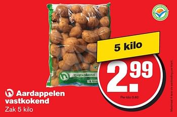 Aanbiedingen Aardappelen vastkokend - Huismerk - Hoogvliet - Geldig van 18/01/2017 tot 24/01/2017 bij Hoogvliet