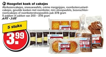 Aanbiedingen Hoogvliet koek of cakejes - Huismerk - Hoogvliet - Geldig van 18/01/2017 tot 24/01/2017 bij Hoogvliet