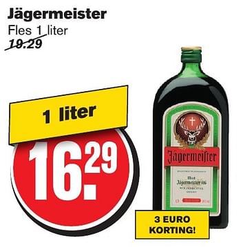 Aanbiedingen Jägermeister - Jagermeister - Geldig van 18/01/2017 tot 24/01/2017 bij Hoogvliet