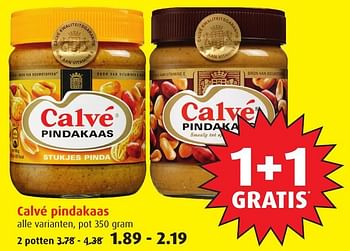 Aanbiedingen Calvé pindakaas - Calve - Geldig van 18/01/2017 tot 24/01/2017 bij Boni Supermarkt