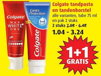 Aanbiedingen Colgate tandpasta en tandenborstel - Colgate - Geldig van 18/01/2017 tot 24/01/2017 bij Boni Supermarkt