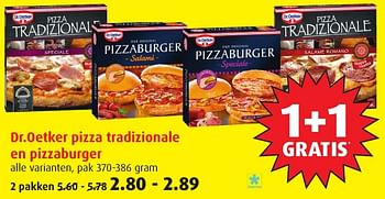Aanbiedingen Dr.oetker pizza tradizionale en pizzaburger - Dr. Oetker - Geldig van 18/01/2017 tot 24/01/2017 bij Boni Supermarkt