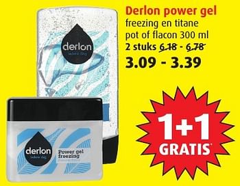 Aanbiedingen Derlon power gel - Derlon - Geldig van 18/01/2017 tot 24/01/2017 bij Boni Supermarkt