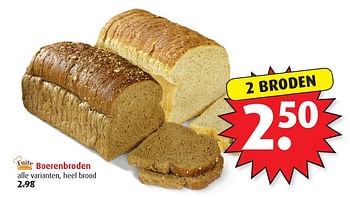 Aanbiedingen Boerenbroden - Fuite Bakkerij - Geldig van 18/01/2017 tot 24/01/2017 bij Boni Supermarkt