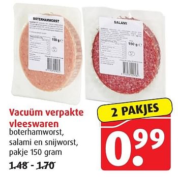 Aanbiedingen Vacuüm verpakte vleeswaren - Huismerk - Boni Supermarkt - Geldig van 18/01/2017 tot 24/01/2017 bij Boni Supermarkt