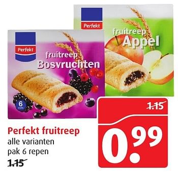 Aanbiedingen Perfekt fruitreep - Perfekt - Geldig van 18/01/2017 tot 24/01/2017 bij Boni Supermarkt