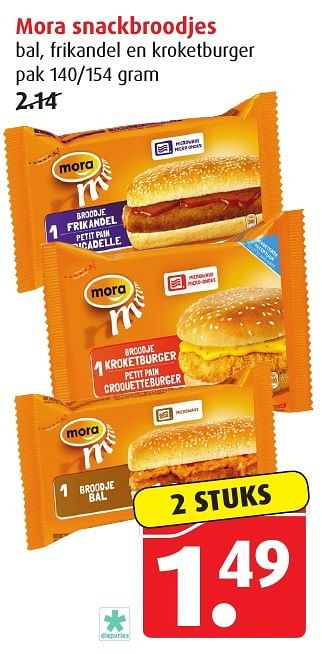 Aanbiedingen Mora snackbroodjes - Mora - Geldig van 18/01/2017 tot 24/01/2017 bij Boni Supermarkt