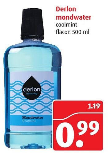 Aanbiedingen Derlon mondwater - Derlon - Geldig van 18/01/2017 tot 24/01/2017 bij Boni Supermarkt