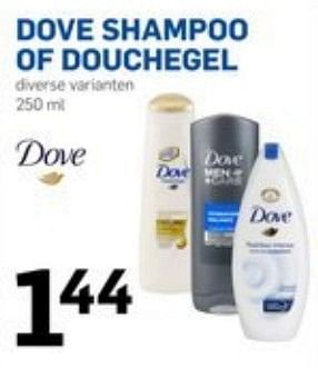 Aanbiedingen Dove shampoo of douchegel - Dove - Geldig van 18/01/2017 tot 24/01/2017 bij Action