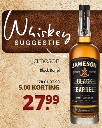 Aanbiedingen Jameson black barrel - Jameson - Geldig van 15/01/2017 tot 28/01/2017 bij Mitra