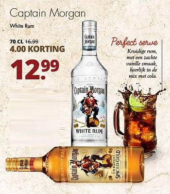 Aanbiedingen Captain morgan white rum - Captain Morgan - Geldig van 15/01/2017 tot 28/01/2017 bij Mitra