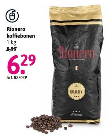 Aanbiedingen Rionero koffiebonen - Rionero - Geldig van 02/01/2017 tot 29/01/2017 bij Xenos