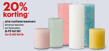 Aanbiedingen Alle rustieke kaarsen - Huismerk - Hema - Geldig van 09/01/2017 tot 29/01/2017 bij Hema