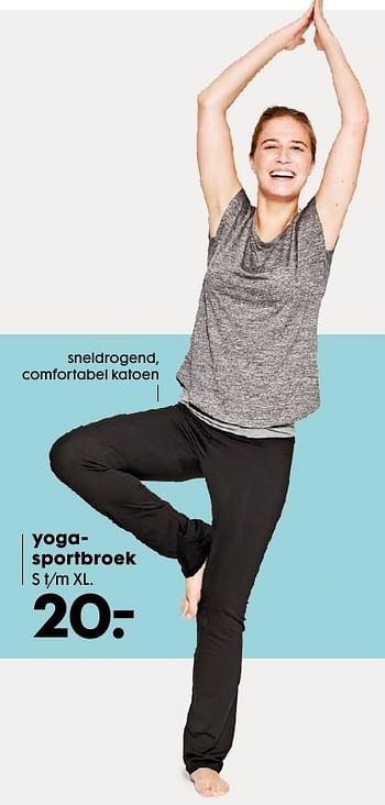 Aanbiedingen Yogasportbroek - Huismerk - Hema - Geldig van 09/01/2017 tot 29/01/2017 bij Hema