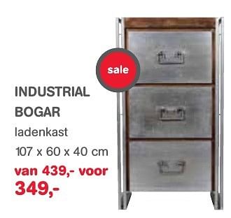 Aanbiedingen Industrial bogar ladenkast - Huismerk - Trendhopper - Geldig van 11/01/2017 tot 29/01/2017 bij Trendhopper