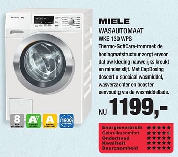 Aanbiedingen Miele wasautomaat wke 130 wps - Miele - Geldig van 16/01/2017 tot 29/01/2017 bij Electro World