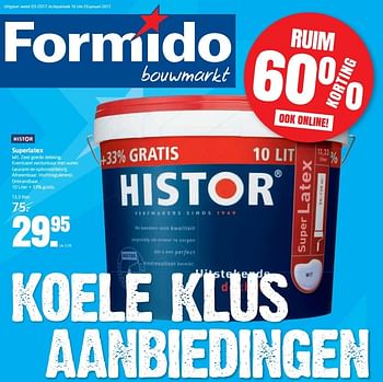 Aanbiedingen Superlatex - Histor - Geldig van 16/01/2017 tot 29/01/2017 bij Formido