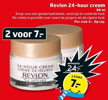 Aanbiedingen Revlon 24-hour cream - Revlon - Geldig van 17/01/2017 tot 29/01/2017 bij Trekpleister