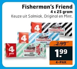 Aanbiedingen Fisherman`s friend - Fisherman's Friend - Geldig van 17/01/2017 tot 29/01/2017 bij Trekpleister