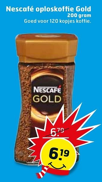 Aanbiedingen Nescafé oploskoffie gold - Nescafe - Geldig van 17/01/2017 tot 29/01/2017 bij Trekpleister