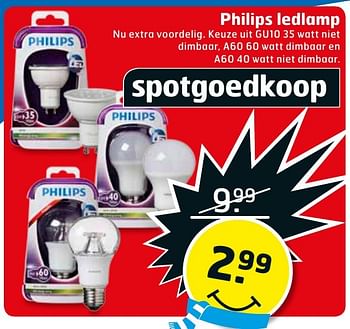 Aanbiedingen Philips ledlamp - Philips - Geldig van 17/01/2017 tot 29/01/2017 bij Trekpleister