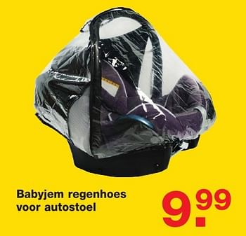 Aanbiedingen Babyjem regenhoes voor autostoel - BabyJem - Geldig van 06/01/2017 tot 30/01/2017 bij Baby & Tiener Megastore