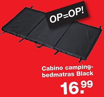 Aanbiedingen Cabino campingbedmatras black - Cabino - Geldig van 06/01/2017 tot 30/01/2017 bij Baby & Tiener Megastore