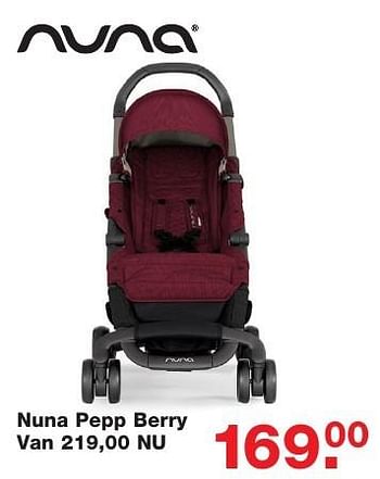 Aanbiedingen Nuna pepp berry - Nuna - Geldig van 06/01/2017 tot 30/01/2017 bij Baby & Tiener Megastore