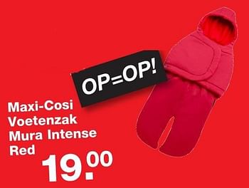 Aanbiedingen Maxi-cosi voetenzak mura intense red - Maxi-cosi - Geldig van 06/01/2017 tot 30/01/2017 bij Baby & Tiener Megastore
