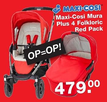 Aanbiedingen Maxi-cosi mura plus 4 folkloric red pack - Maxi-cosi - Geldig van 06/01/2017 tot 30/01/2017 bij Baby & Tiener Megastore