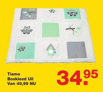 Aanbiedingen Tiamo boxkleed uil - Huismerk - Baby &amp; Tiener Megastore - Geldig van 06/01/2017 tot 30/01/2017 bij Baby & Tiener Megastore