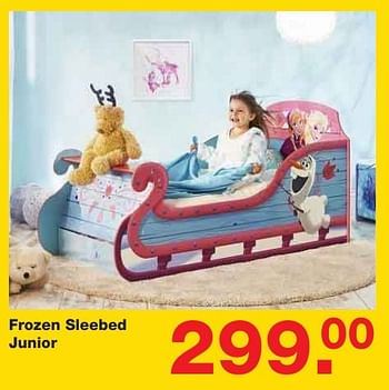 Aanbiedingen Frozen sleebed junior - Huismerk - Baby &amp; Tiener Megastore - Geldig van 06/01/2017 tot 30/01/2017 bij Baby & Tiener Megastore