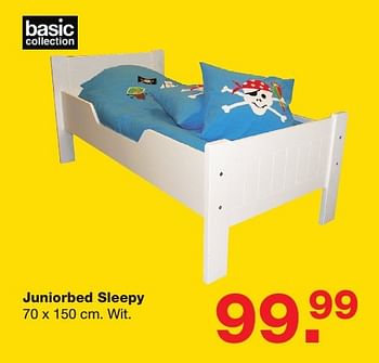 Aanbiedingen Juniorbed sleepy - Basic Collection - Geldig van 06/01/2017 tot 30/01/2017 bij Baby & Tiener Megastore