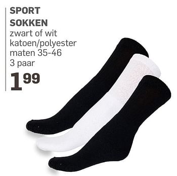 Aanbiedingen Sport sokken - Huismerk - Action - Geldig van 03/01/2017 tot 31/01/2017 bij Action