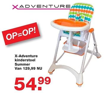 Aanbiedingen X-adventure kinderstoel summer - Xadventure - Geldig van 06/01/2017 tot 30/01/2017 bij Baby & Tiener Megastore