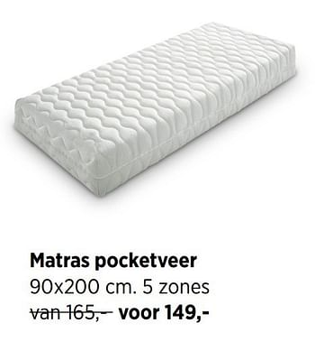 Aanbiedingen Matras pocketveer - Huismerk - Babypark - Geldig van 29/12/2016 tot 30/01/2017 bij Babypark