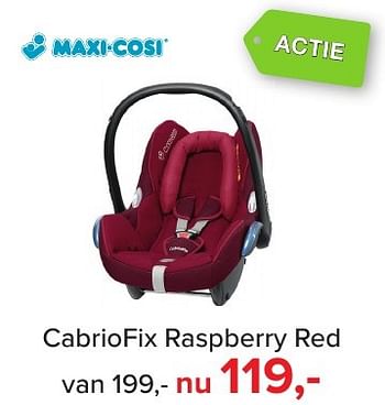 Aanbiedingen Cabriofix raspberry red - Maxi-cosi - Geldig van 02/01/2017 tot 29/01/2017 bij Baby-Dump