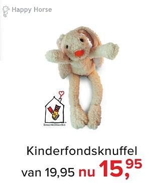 Aanbiedingen Kinderfondsknuffel - Happy House - Geldig van 02/01/2017 tot 29/01/2017 bij Baby-Dump