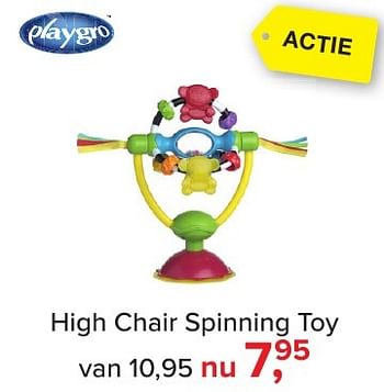 Aanbiedingen High chair spinning toy - Playgro - Geldig van 02/01/2017 tot 29/01/2017 bij Baby-Dump