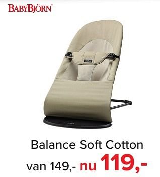 Aanbiedingen Balance soft cotton - BabyBjorn - Geldig van 02/01/2017 tot 29/01/2017 bij Baby-Dump