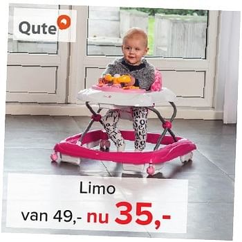 Aanbiedingen Limo - Qute  - Geldig van 02/01/2017 tot 29/01/2017 bij Baby-Dump