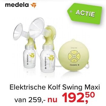 Aanbiedingen Elektrische kolf swing maxi - Medela - Geldig van 02/01/2017 tot 29/01/2017 bij Baby-Dump